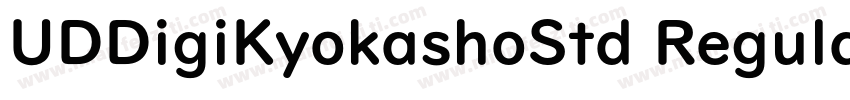 UDDigiKyokashoStd Regular字体转换